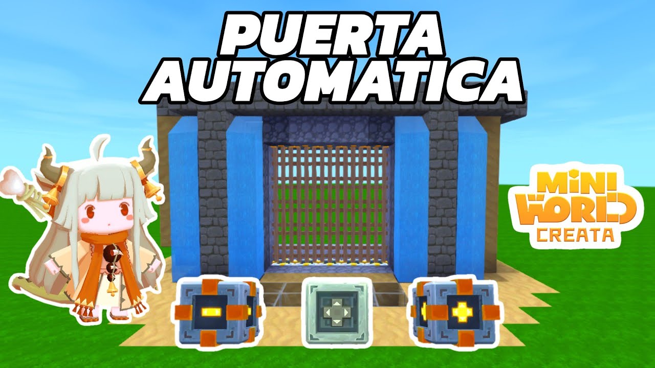 Como crear una puerta automática mini world