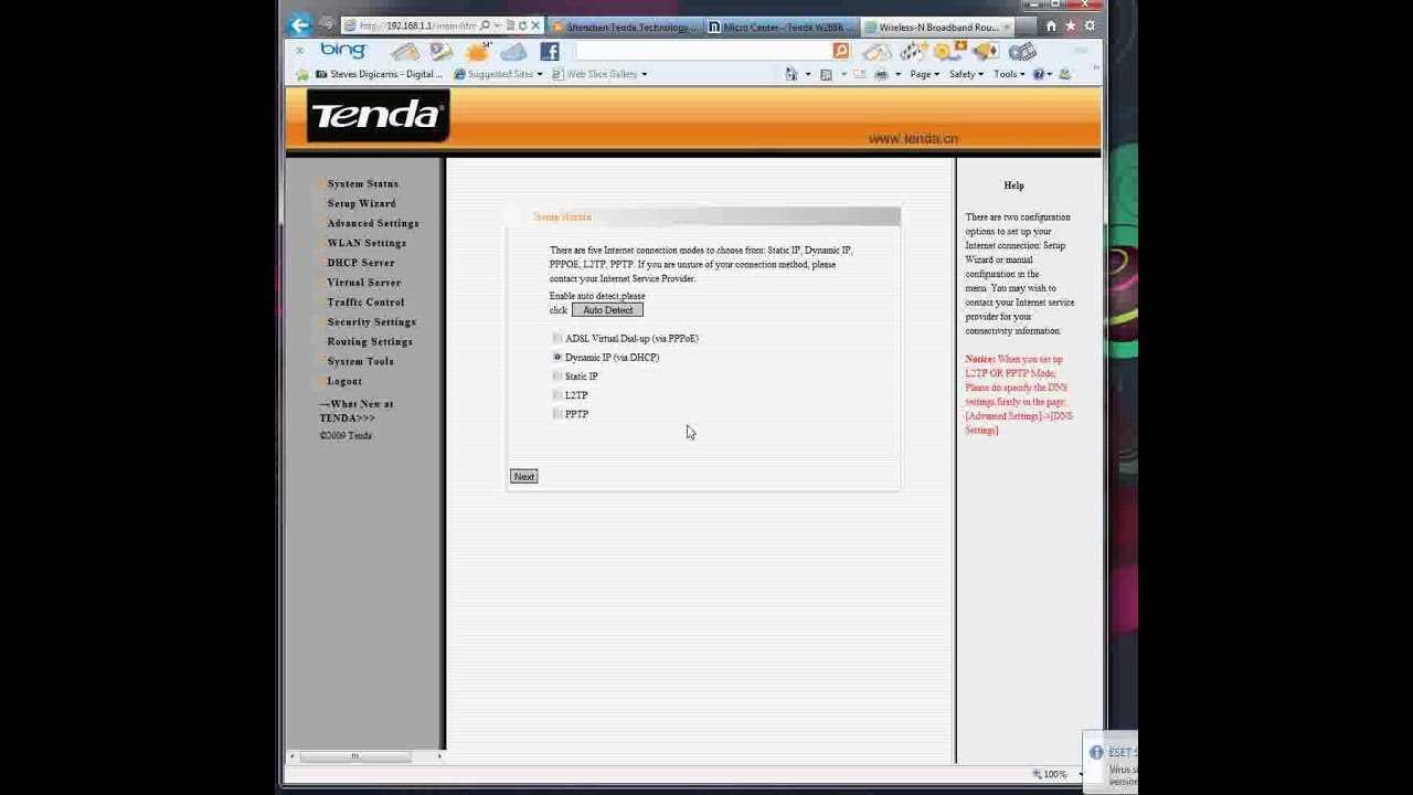 Product: Tenda Router Demo