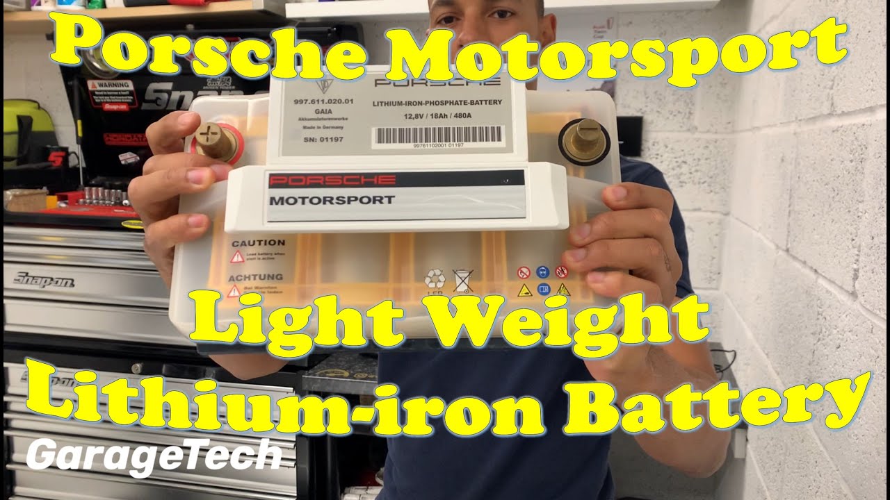 Porsche Motorsport Lightweight Lithium Ion battery all you need to know LiFePO4 Lightweight battery