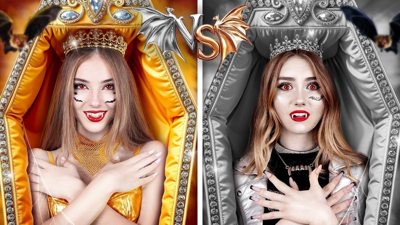 Vampira Dourada vs Vampira Prateada! Como Ser Popular Na Escola