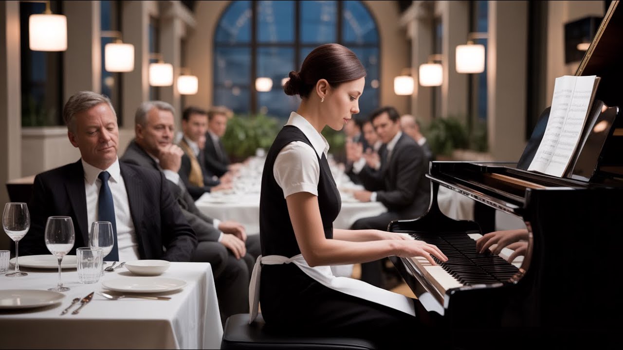 Waitress Asked to Clear Tables — Then Her Improvised Piano Saved a Million-Dollar Deal…