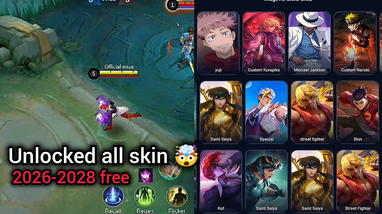 Лучший инжектор для Mobile Legends в 2026 году: все скины открыты | official enze