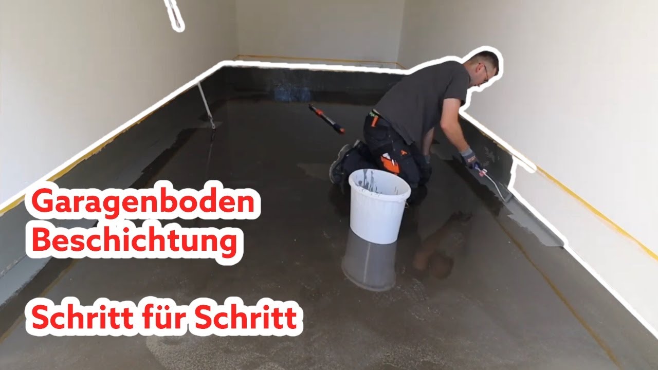 Garagenboden beschichten - Schritt für Schritt