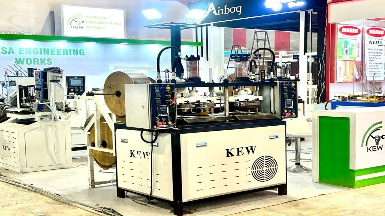 High Speed Four Die Paper Plate Machine &ndash; Khalsa Engineering Worksl Full Demo & Features exhibition