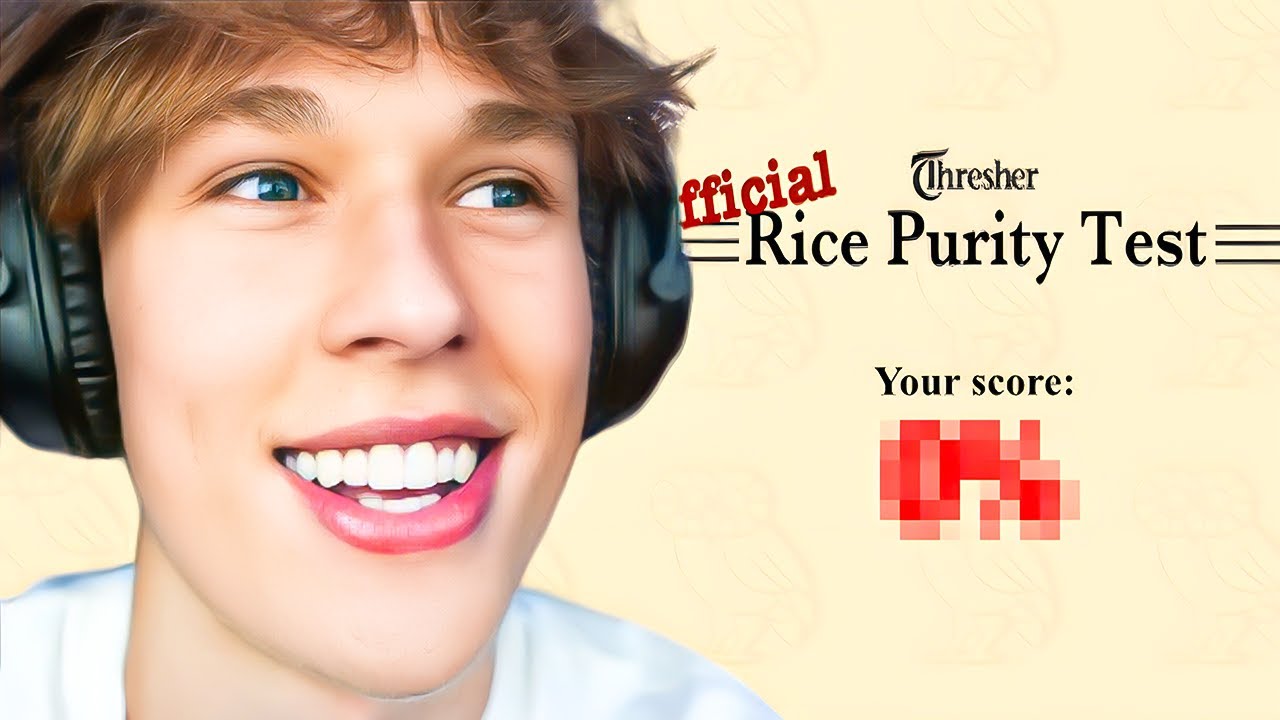 Whiteboyem Takes The Rice Purity Test..