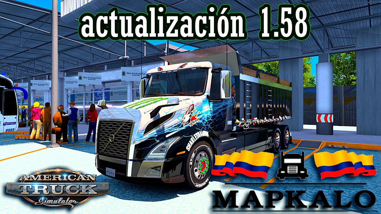 American Truck ruta en el mapa MAPKALO actualización 1.58