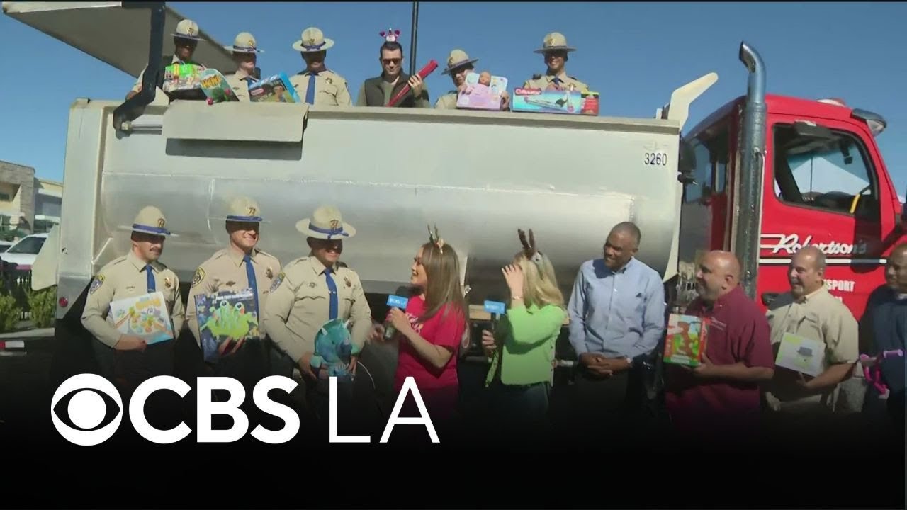 Several companies join CBS LA in Ontario for toy drive | CHiPs For Kids