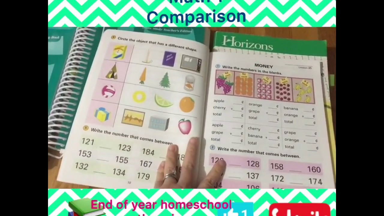 Horizons Vs. Saxon Math 1