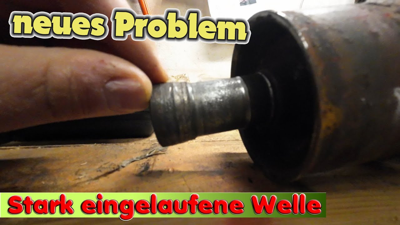 Eingelaufene Welle reparieren ohne Drehbank... Geht das? - Gehl RB1400 Rundballenpresse