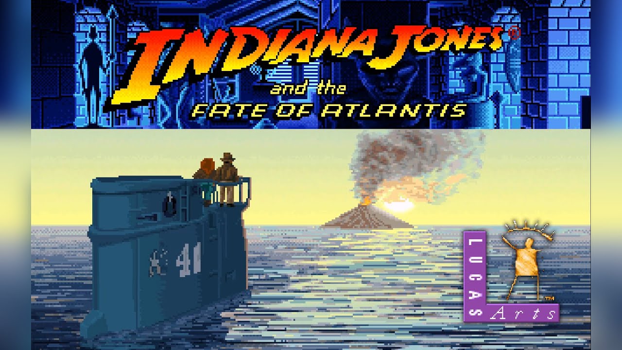Indiana Jones and the Fate of Atlantis - Longplay fullplay - LucasArts, 1993 - PC / DOS playthrough