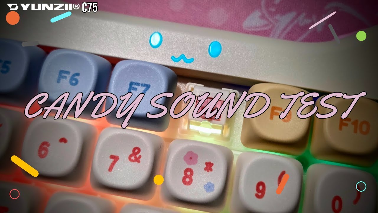 Yunzii C75 Candy Linear MOA Sound Test