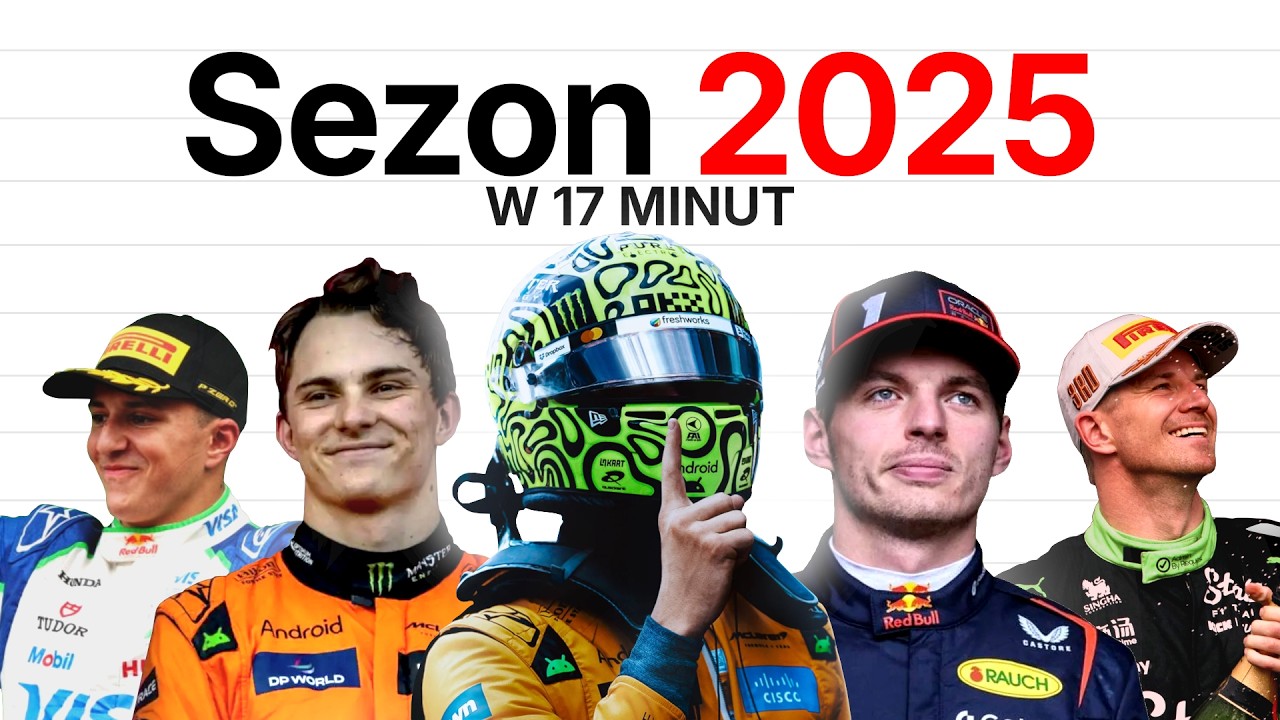 CAŁY SEZON Formuły 1 2025 w 17 minut!