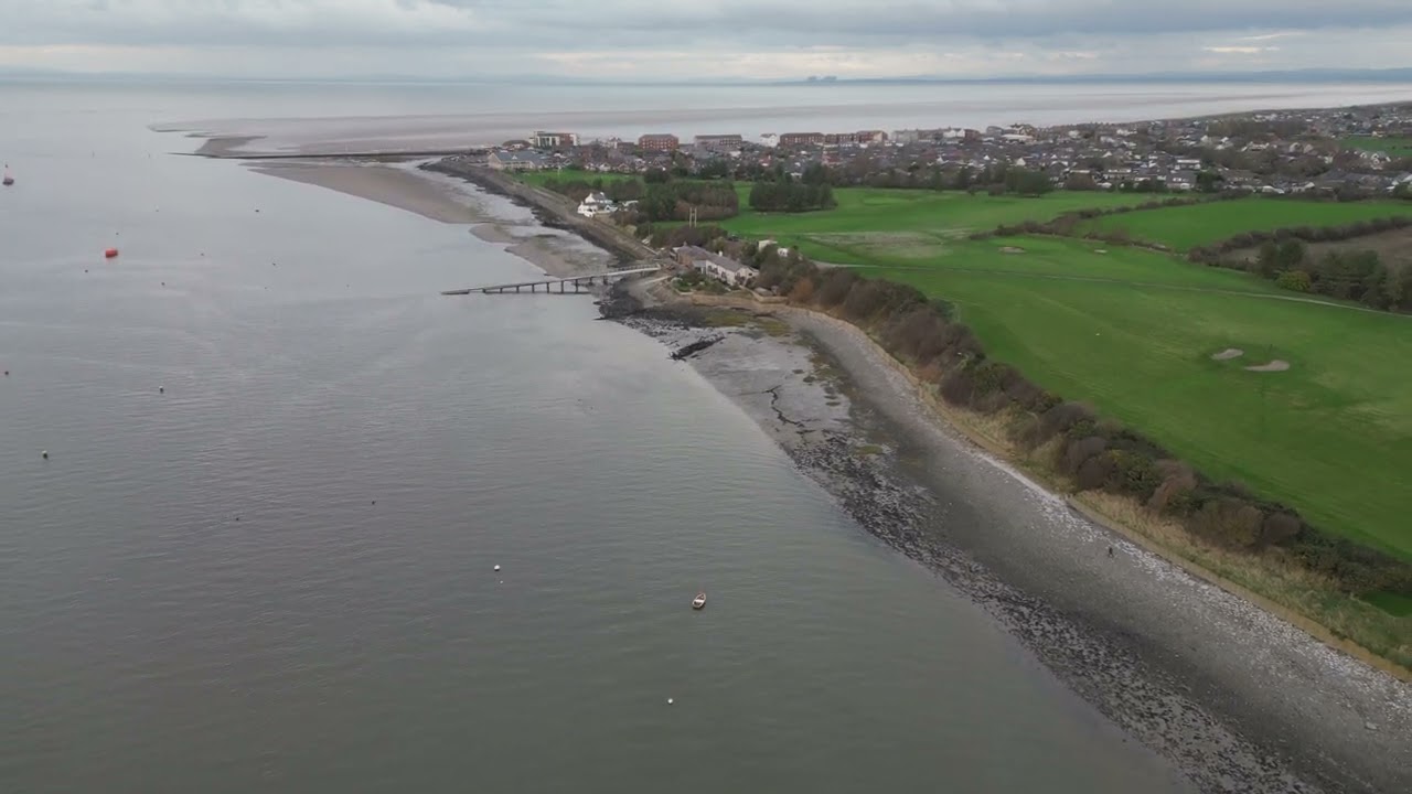 Drone flight around Knott End on Sea. Lancashire UK.
