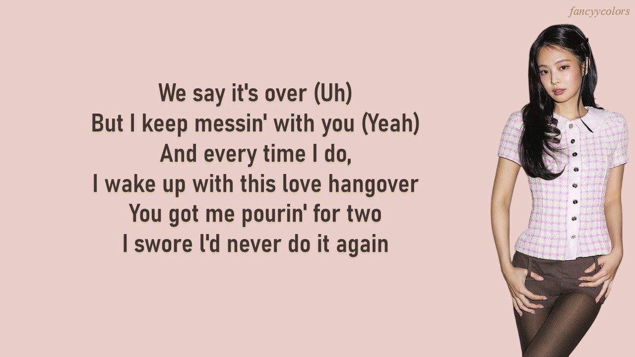 Love Hangover - JENNIE & Dominic Fike (Lyrics)