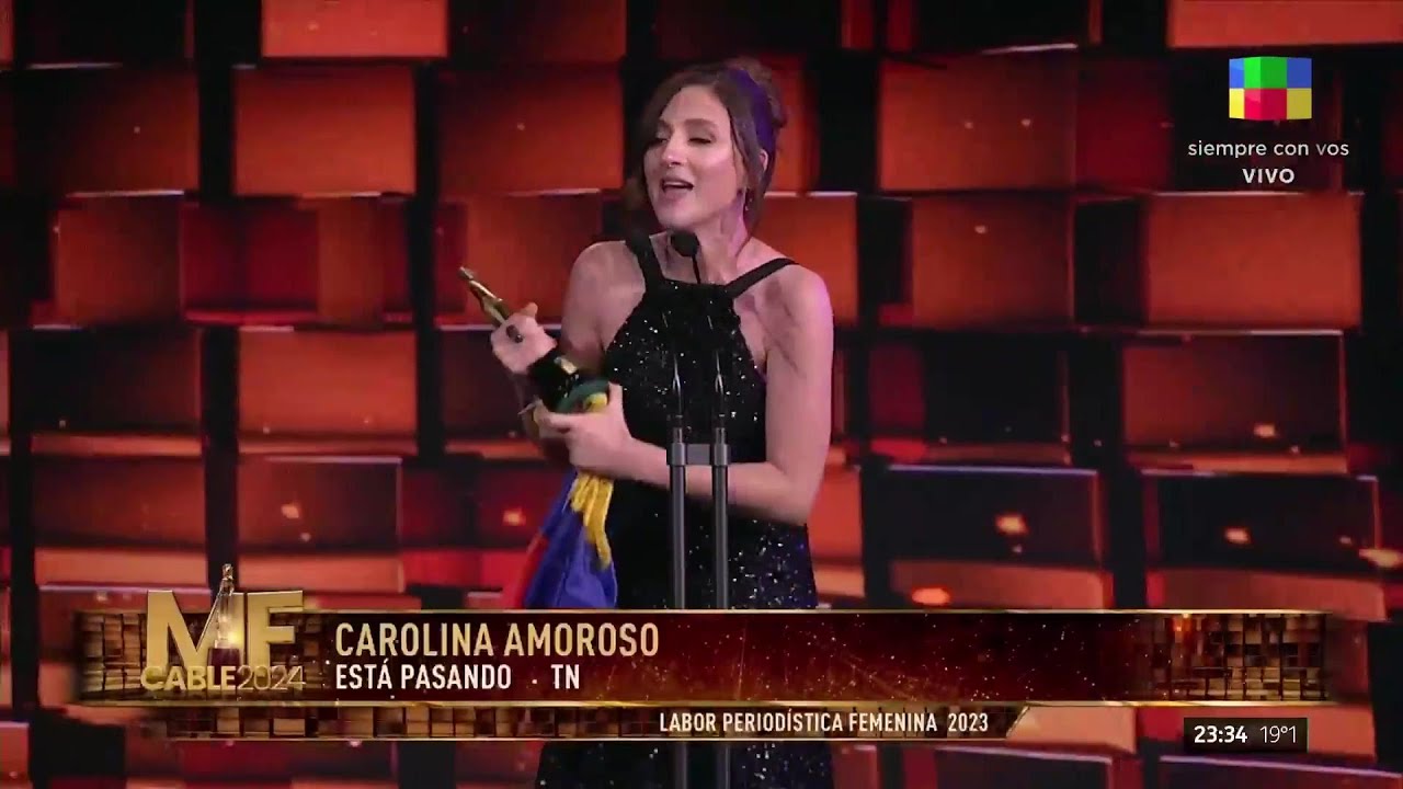 ⭐️Daniela Ballester y Carolina Amoroso ganan MEJOR LABOR PERIODÍSTICA FEMENINA #MFCable