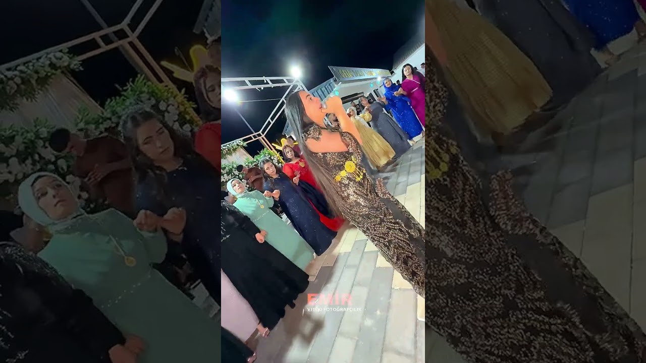 KOMA DENGE ARARAT AİLESİNİN DÜĞÜN ÇEKİMLERİNDE SANATÇI GAMZE YOLAKOÇ SAHNESİ