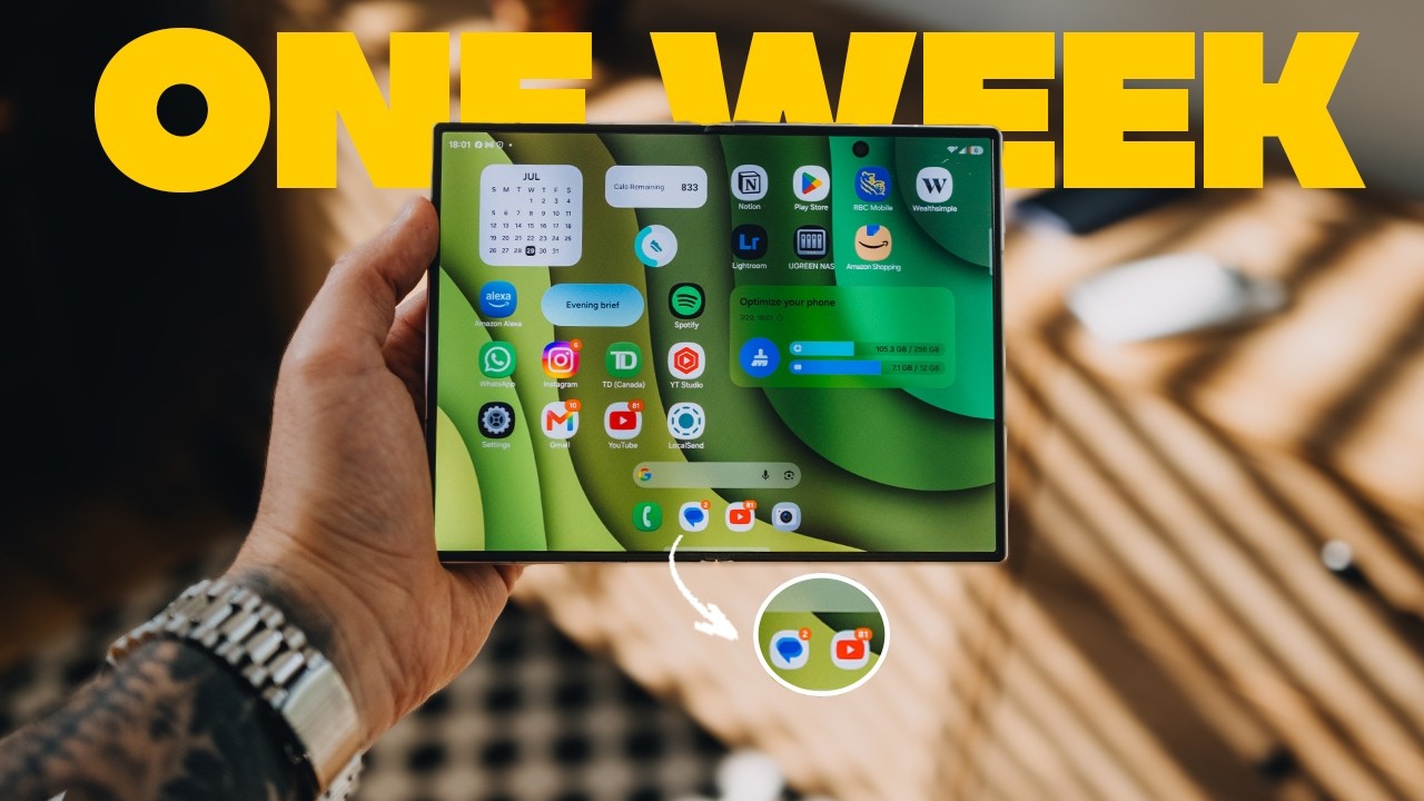 Galaxy Z Fold 8... Неделю спустя: он полностью изменил мои привычки использования смартфона