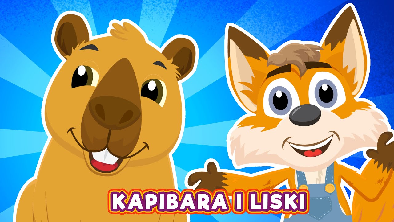 Kapibara i Rude liski - Śpiewające Brzdące - Piosenki dla dzieci 👍💋👀