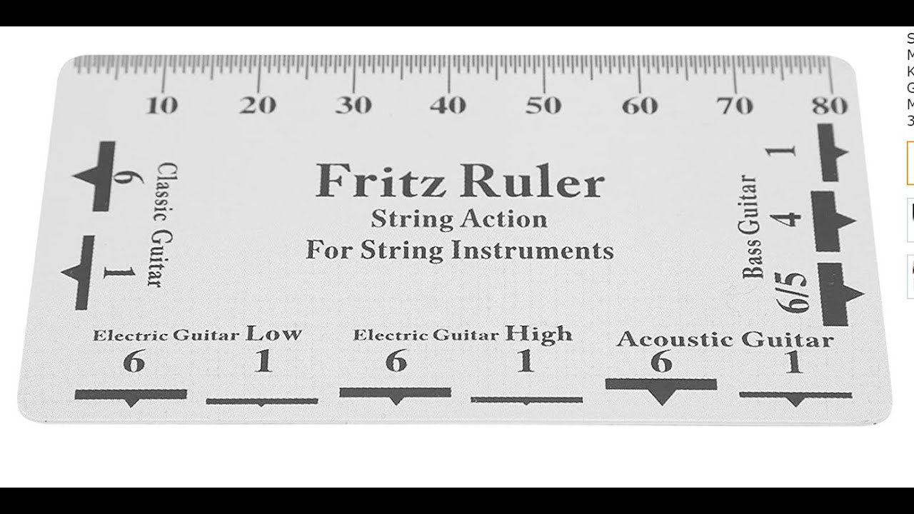Fritz Ruler. Every guitar player should own one