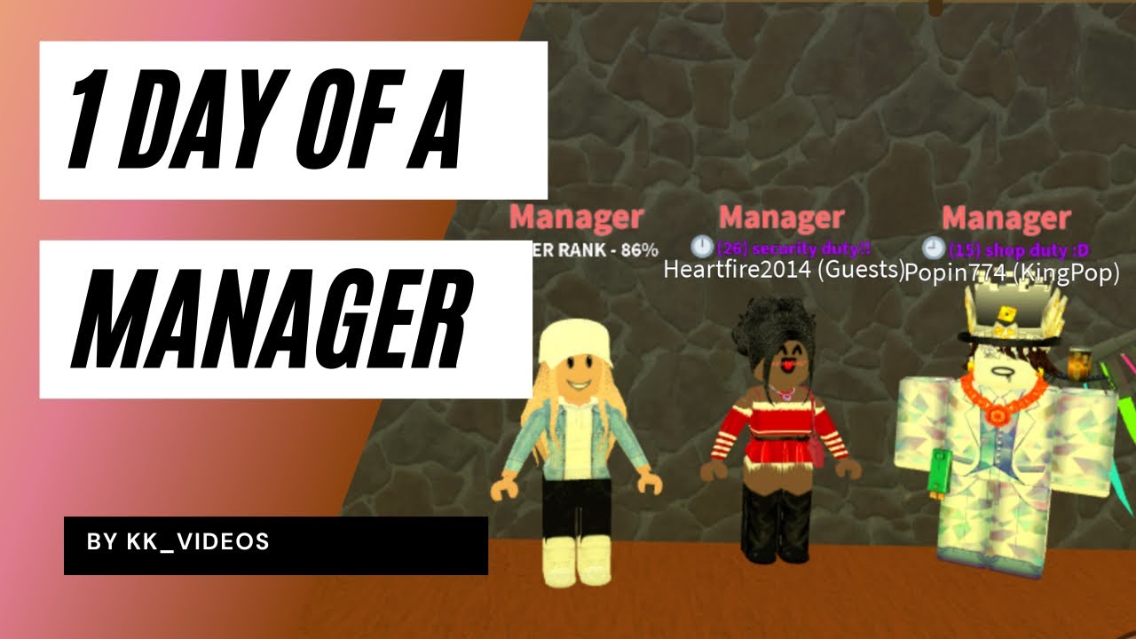 1 DAY OF A MANAGER | Kavra’s Kingdom