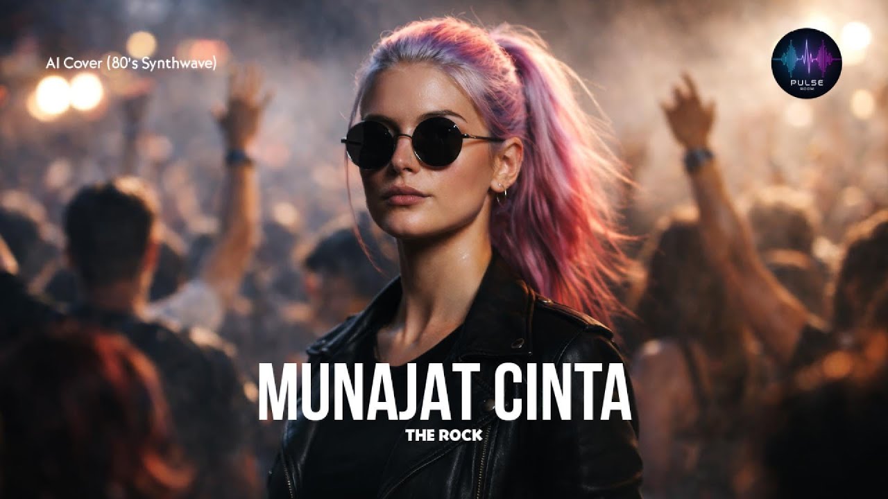 Munajat Cinta - The Rock (80's Synthwave AI-Cover)