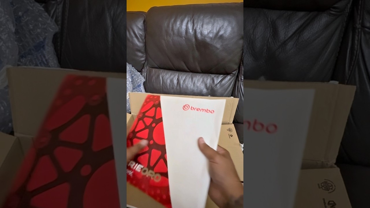 Disco brembo oro #unboxing #brembo #bikers
