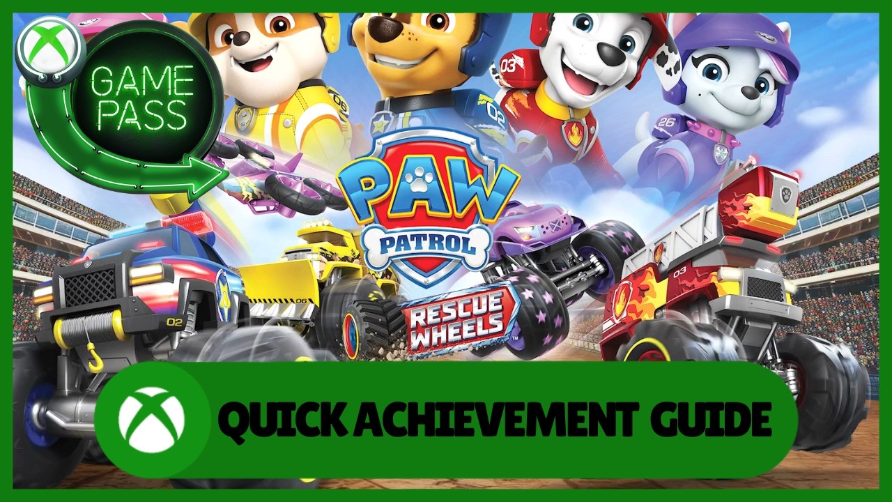 PAW Patrol Rescue Wheels #Xbox Краткое руководство по 1000GS #XboxGamePass
