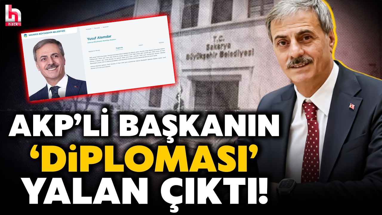 AKP'li Sakarya Belediye Başkanı Yusuf Alemdar 'mezunum' dedi! Üniversiteden yalanlama geldi!