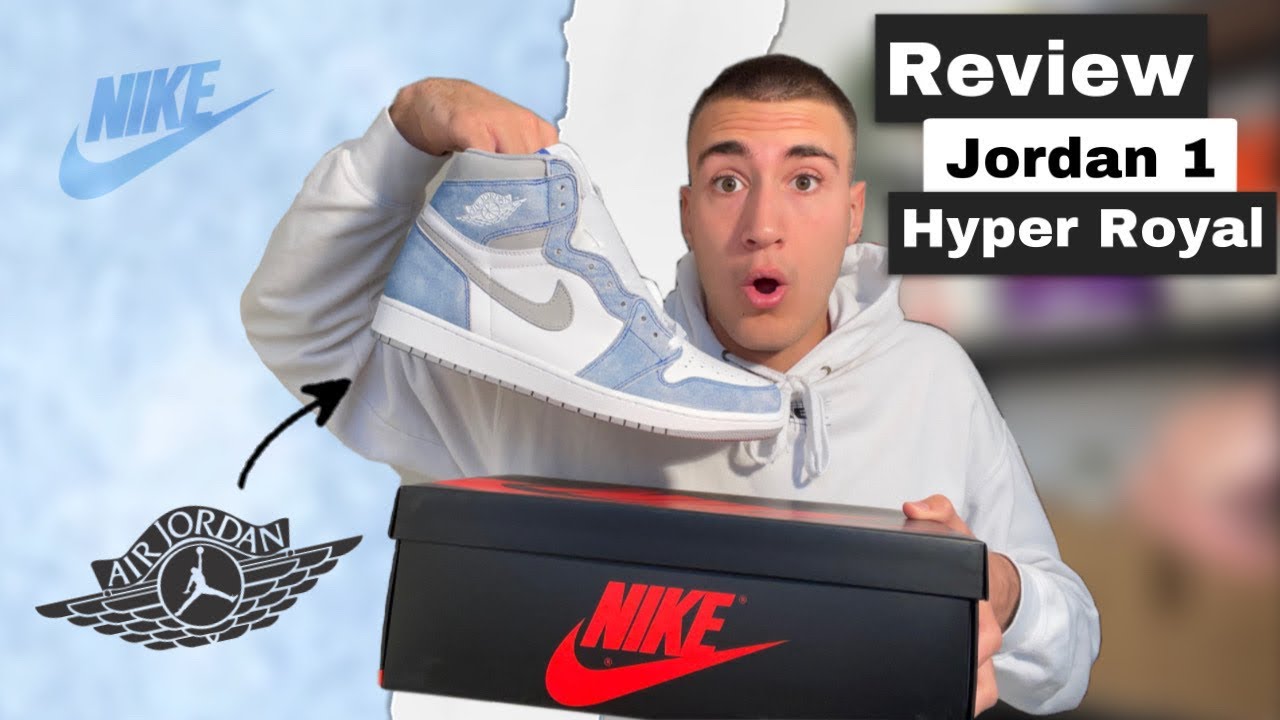 REVIEW ET UNBOXING DES JORDAN 1 HYPER ROYAL SMOKE GREY ( ON-FEET ) FR