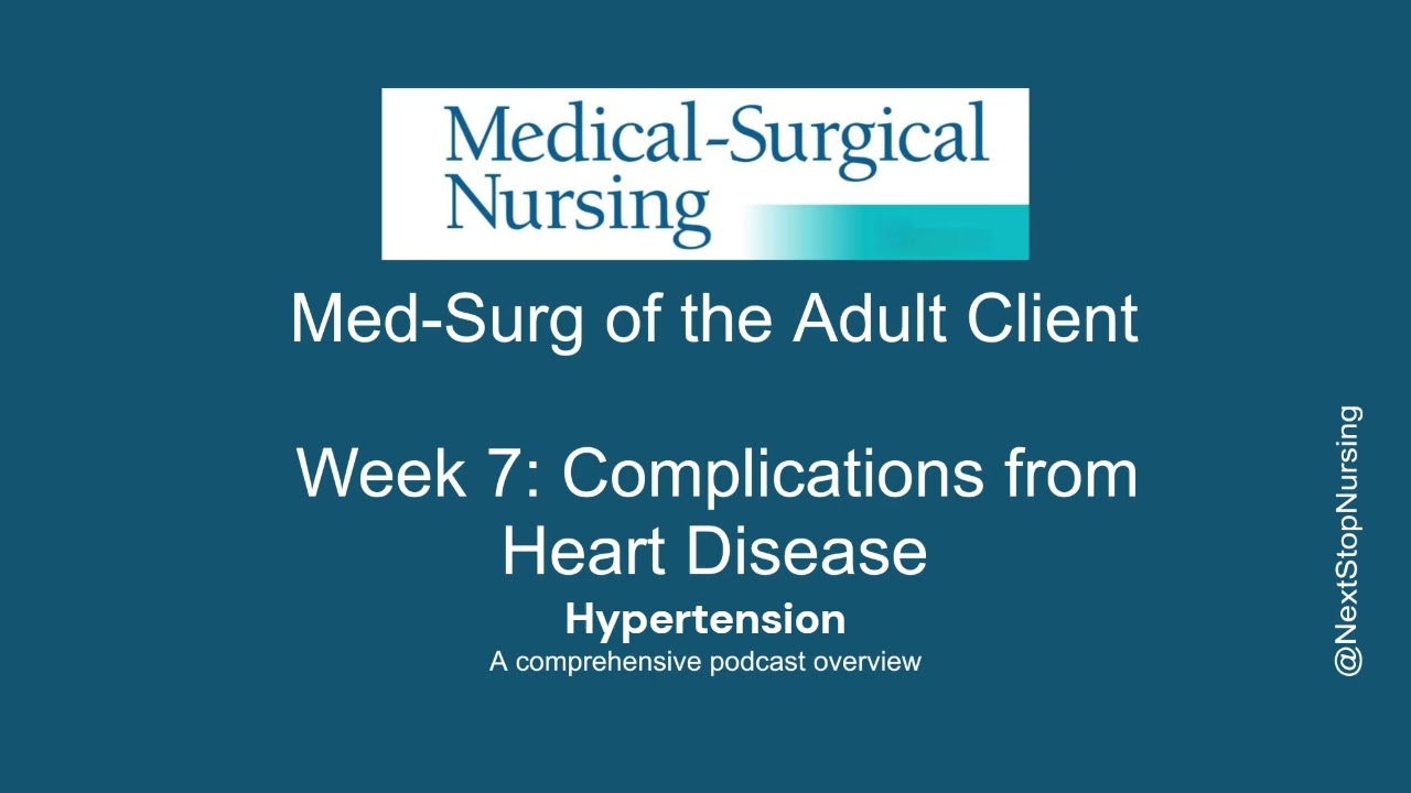 Week 7 pt 2 Medical Surgical: Care of Patients with Complications from Hypertension Powerpoint 