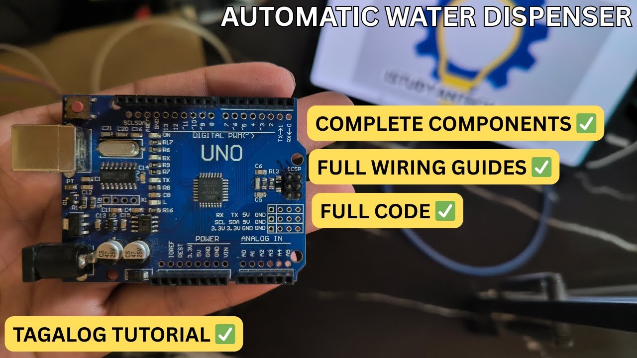 AUTOMATIC WATER DISPENSER USING ARDUINO | TAGALOG STEP BY STEP TUTORIAL