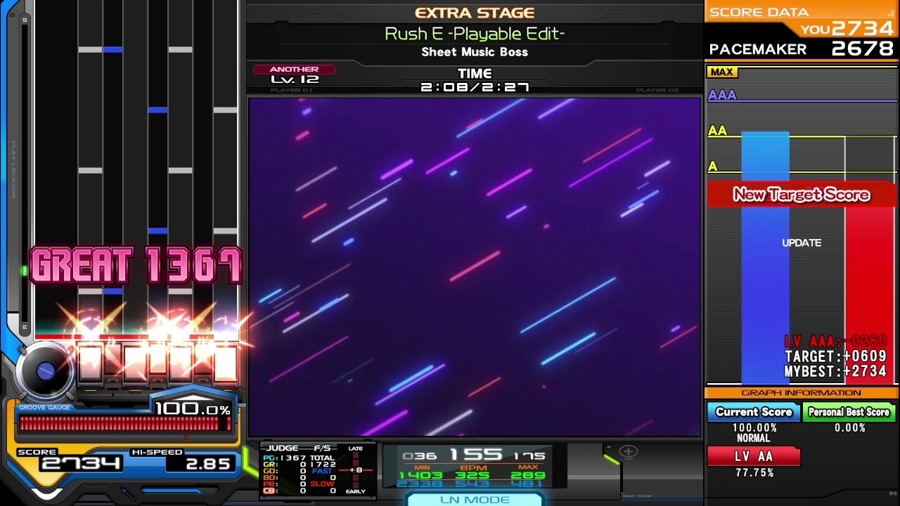 [BMS] Rush E -Playable Edit- (SPA12) | Preview