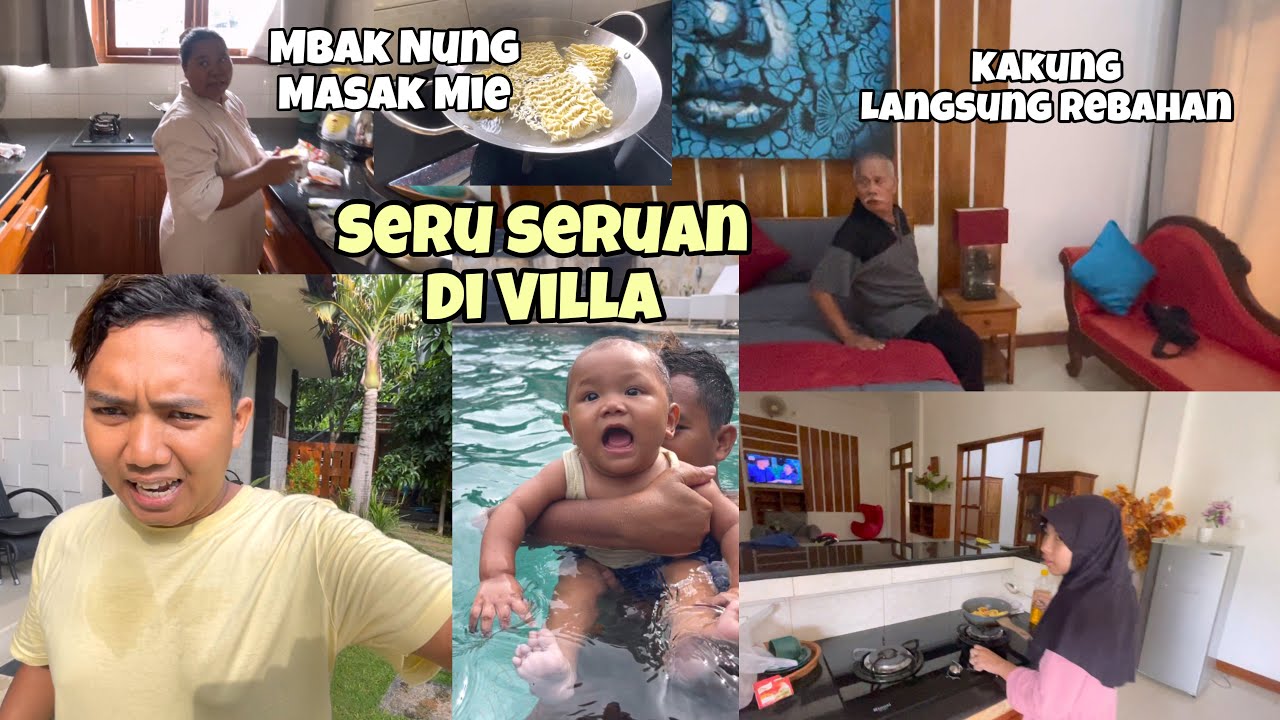 Ajak Marvel Berenang‼️Masak Masak di Villa Bali | Villa Damay Dua | bajidot