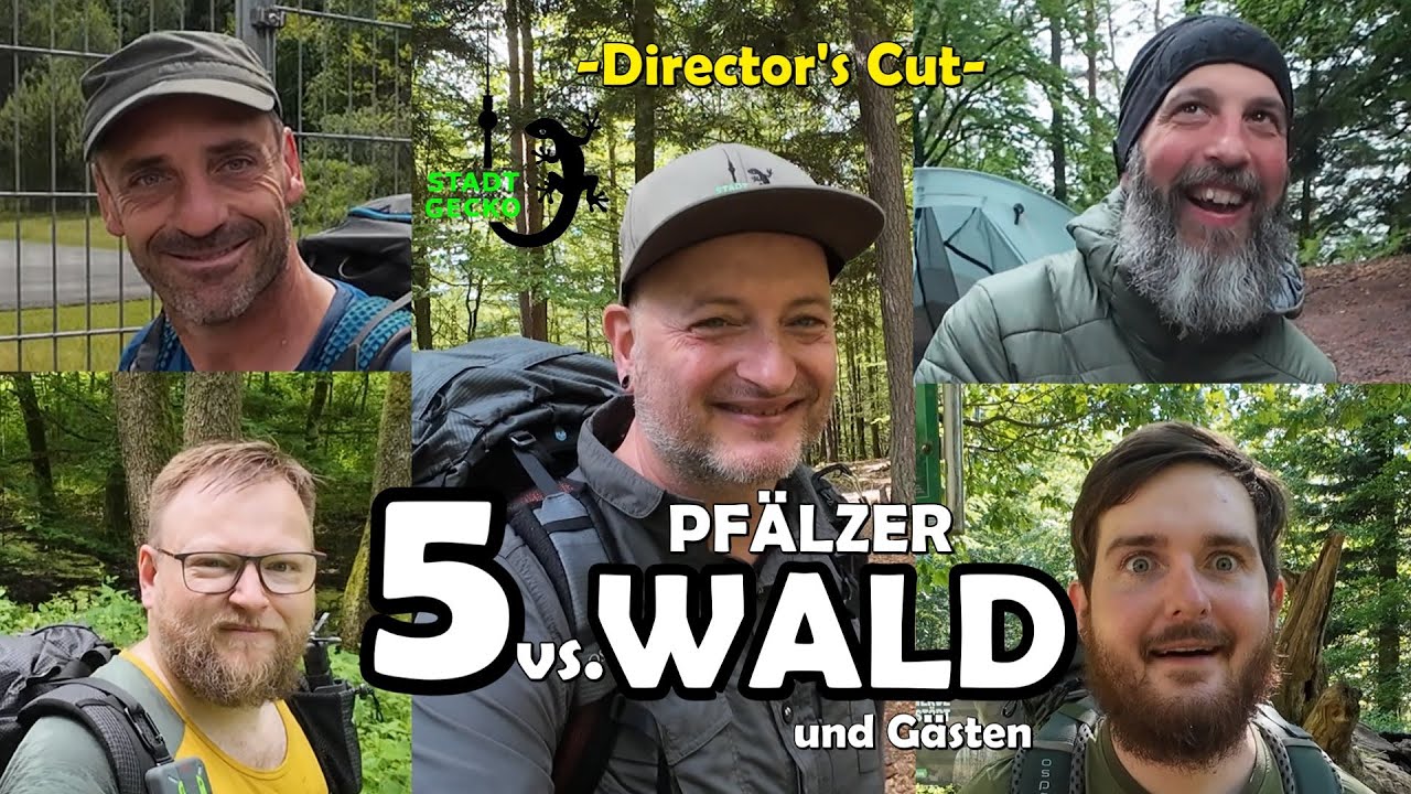 5 vs. Pfälzerwald | 4-tägige Trekkingtour | Trekkingplätze Pfalz | STADTGECKO.de 🦎