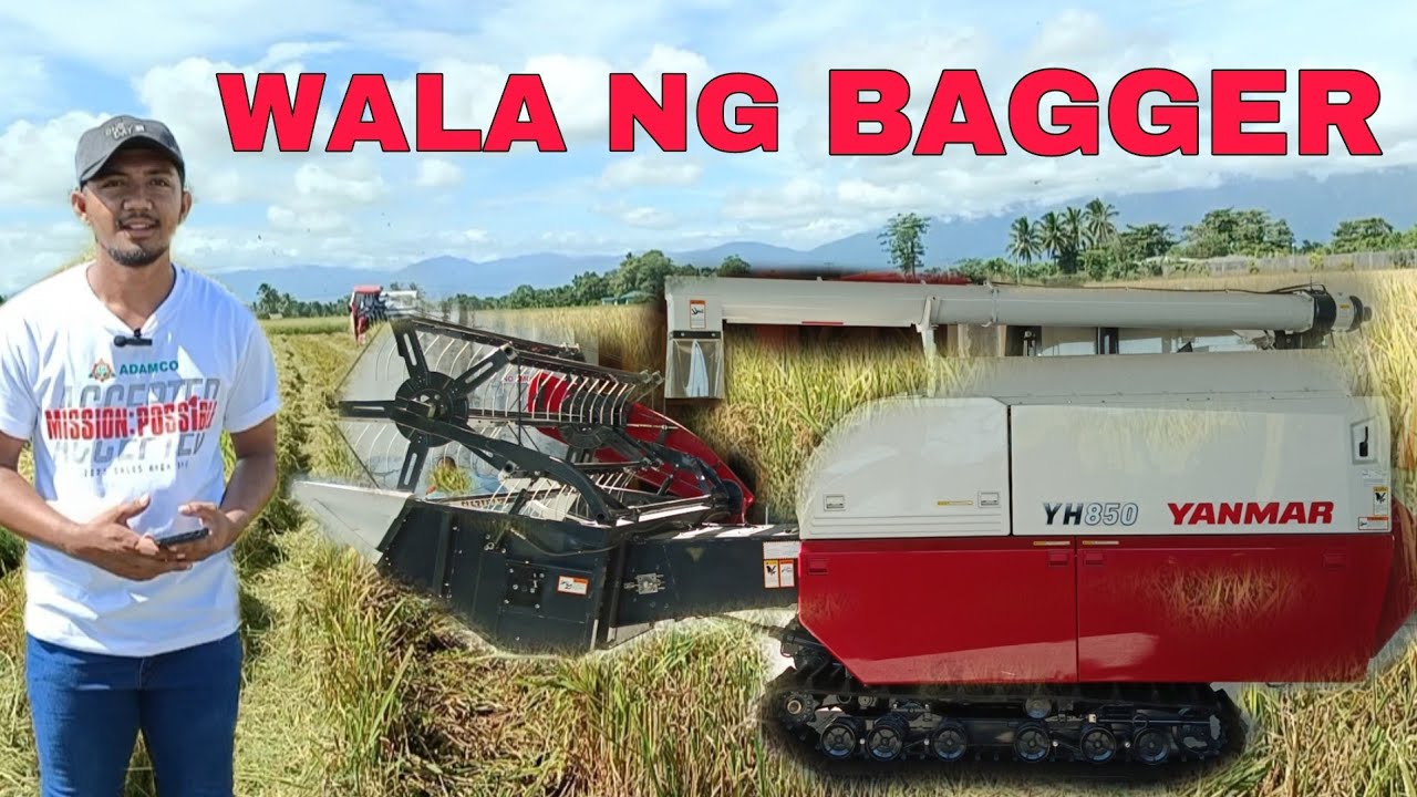 Yanmar Rice Harvester YH850 Boom Type |  | Steering Wheel | 30 cavans Capacity | SmartAssist