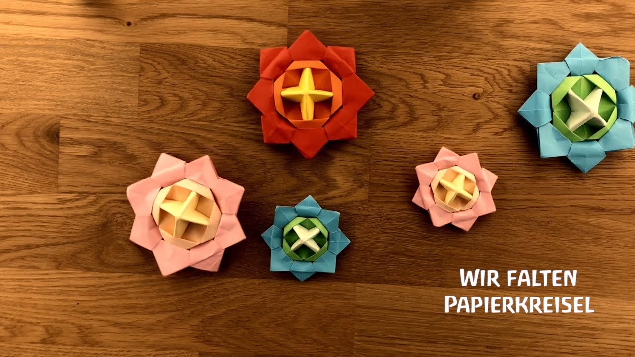 Wir falten Papierkreisel