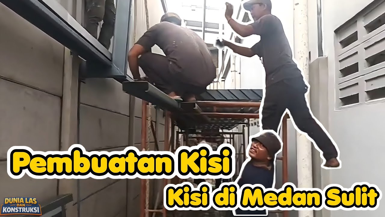 Proses Pemasangan Kisi-Kisi di Medan Sempit‼️ Terhalang Bangunan Tetangga 🔥