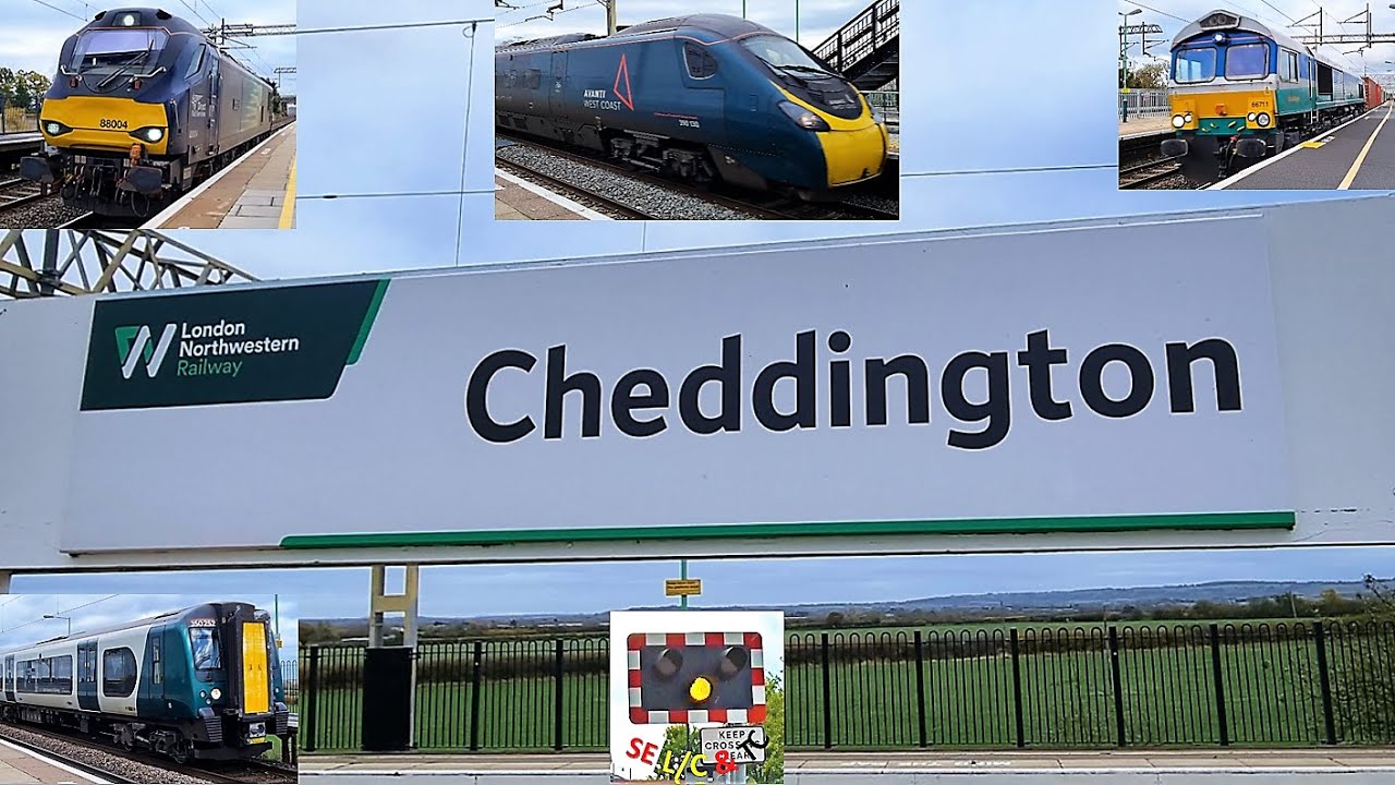 Many Trains and Tones at Cheddington Railway Station, Buckinghamshire
