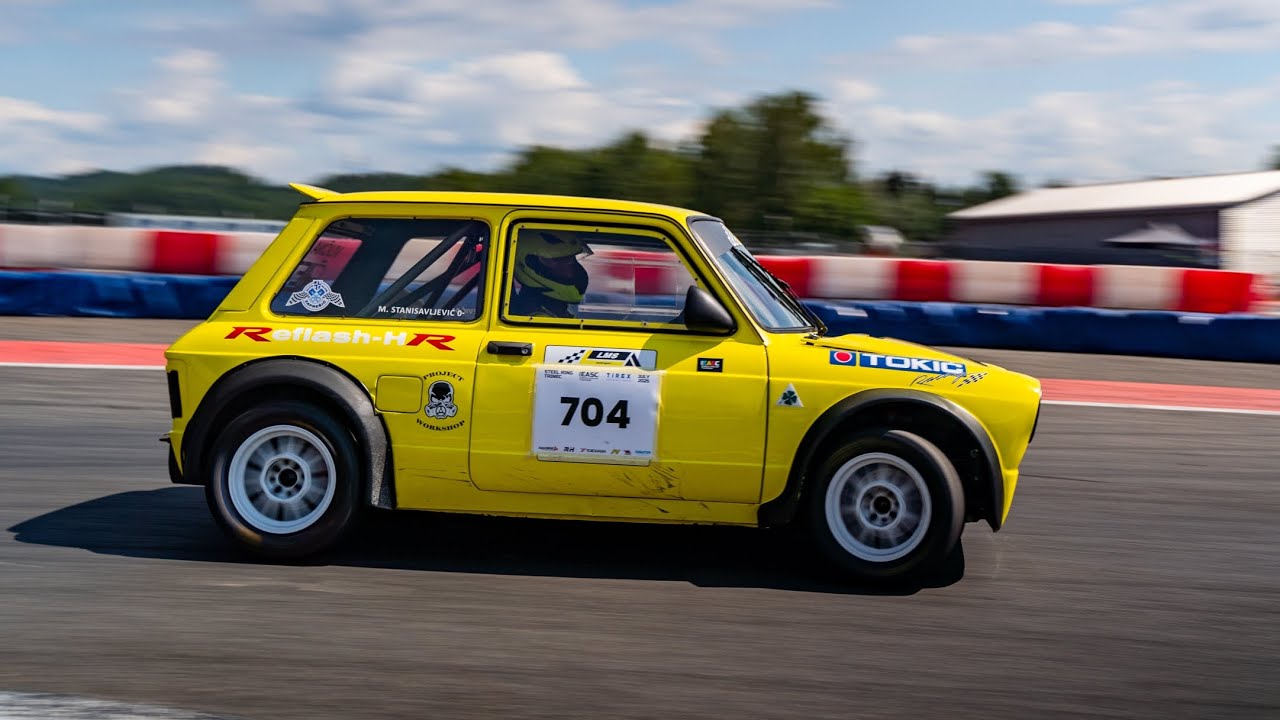 AUTOBIANCHI A112 1.6 onboard autoslalom EASC Steel Ring first day