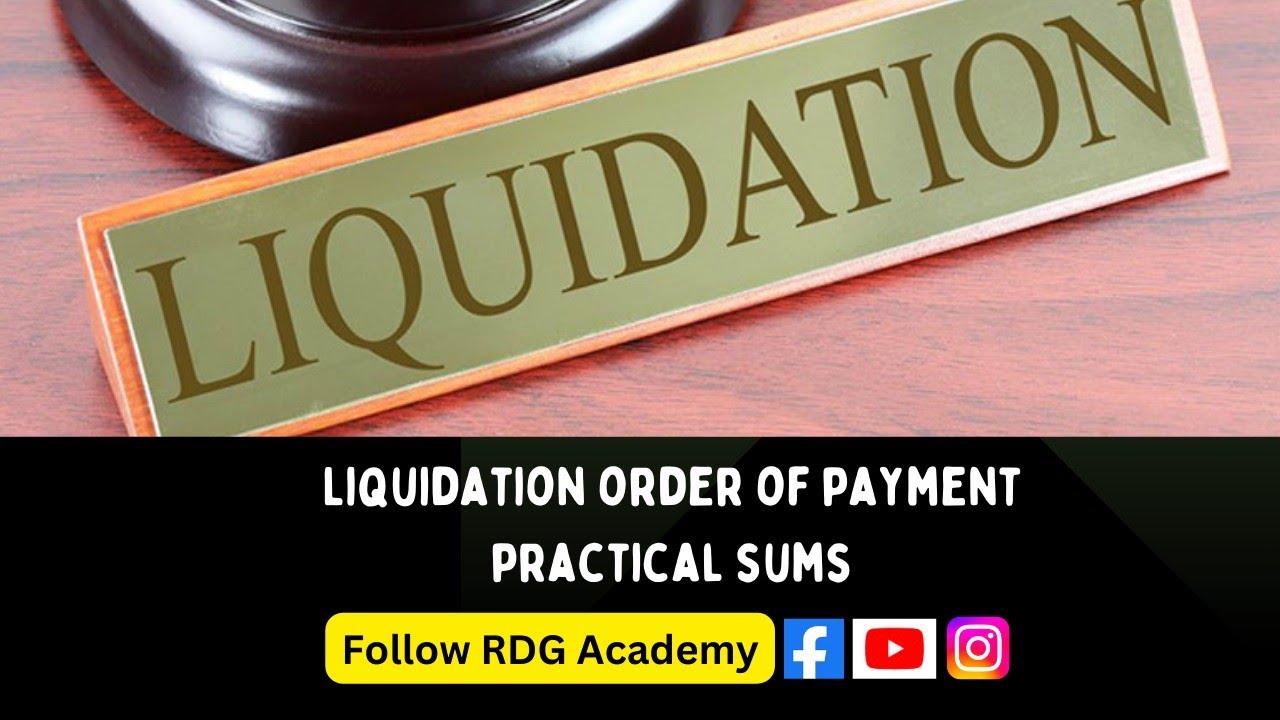 Liquidator Final Statement of Account || Format || Explanation