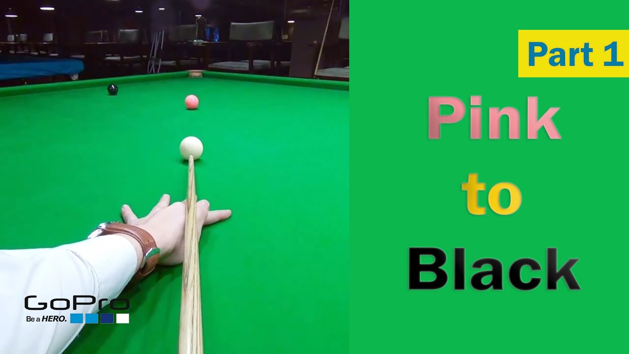 Pink to black routine. Go pro snooker. Рart 1