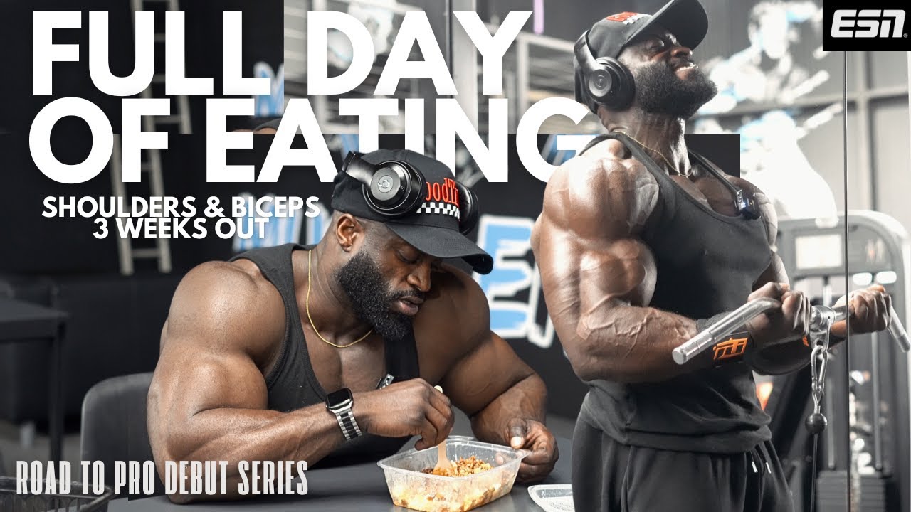 FULL DAY OF EATING | 3 WEEKS OUT | ROAD TO PRO DEBUT SERIES
