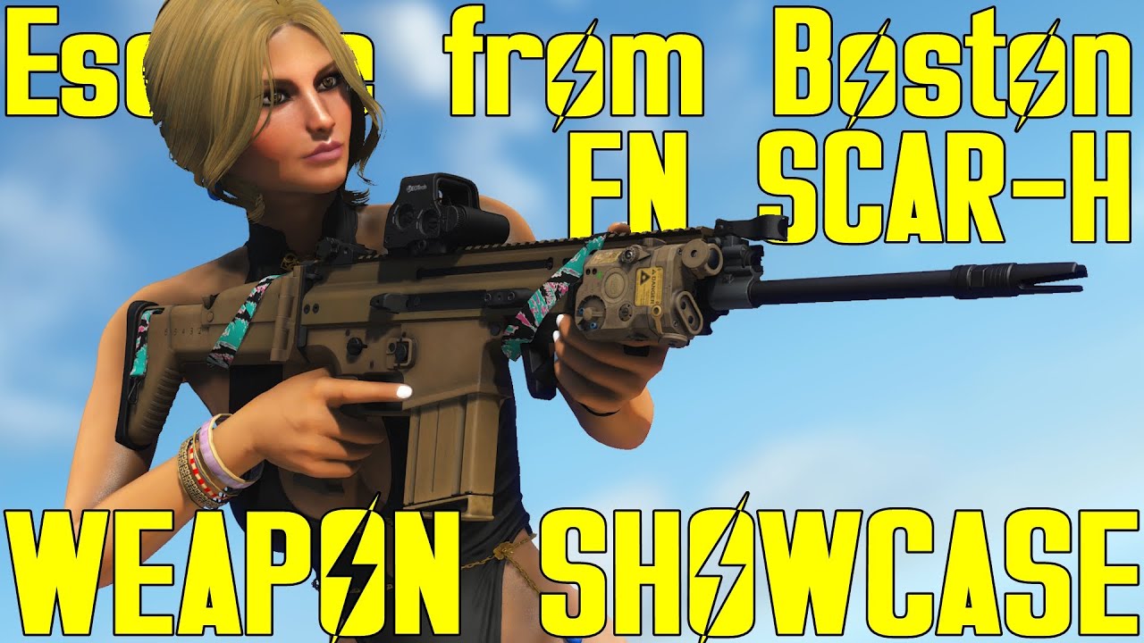 Fallout 4: Побег из Бостона - FN SCAR-H - Демонстрация модификации оружия