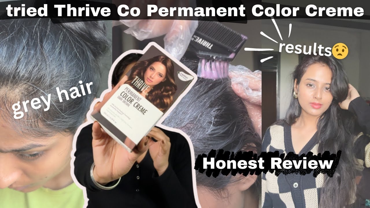 ThriveCo Permanent Hair Color Creme Honest Review | Before & After results