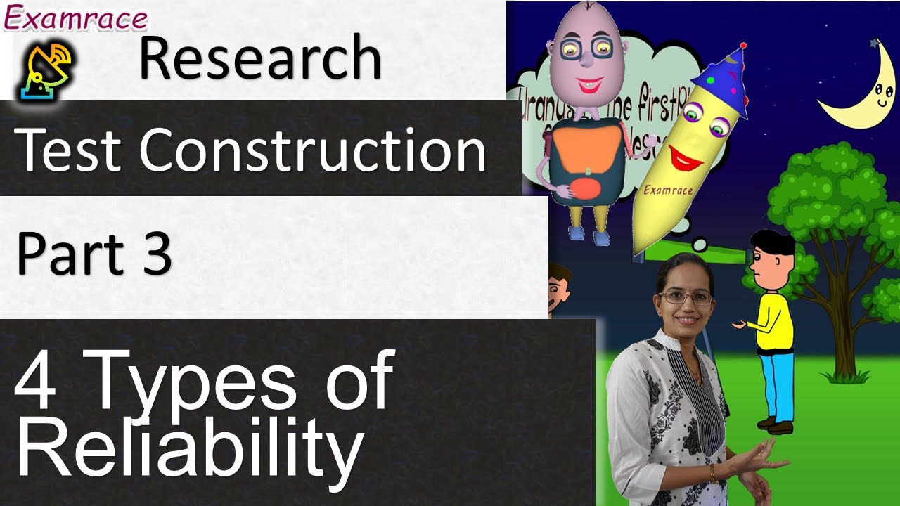 Test Construction (Part 3 of 3): Are your tests reliable? 4 types of reliability