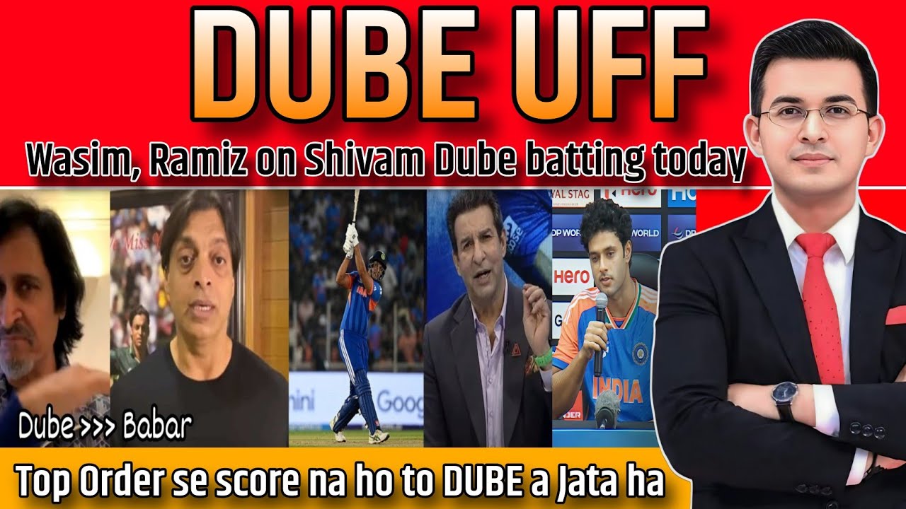 Pak Media Crying on Shivam Dube batting today vs NED | Ramiz Speaks, Shoaib Akhtar on Ind vs NED