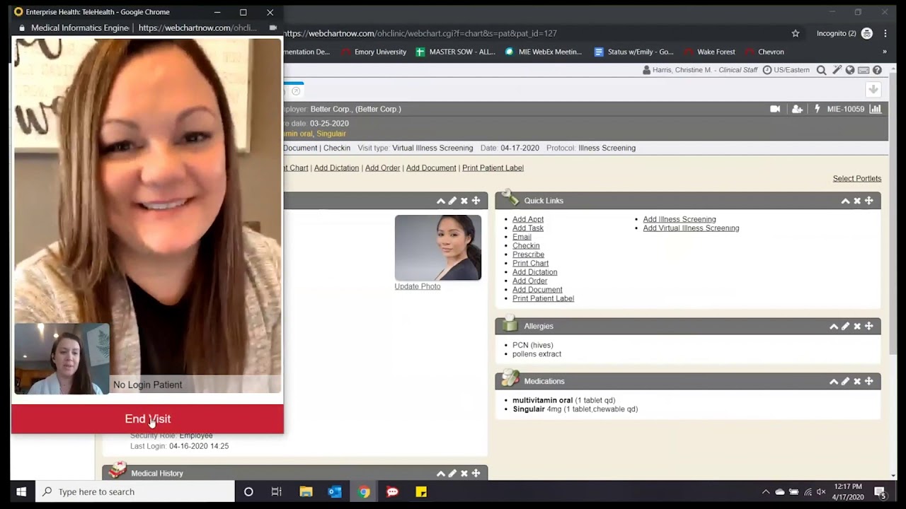 Telehealth Live Demo (Webinar Replay). Manage Employee Health With Video Visits.
