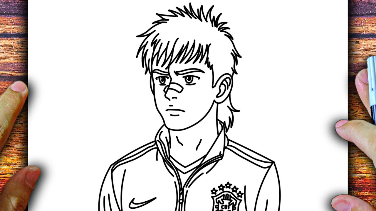 COMO DESENHAR NEYMAR ANIME - CÓMO DIBUJAR A NEYMAR ANIME