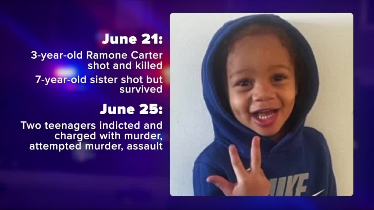Teens charged with murder of 3-year-old Ramone Carter back in court