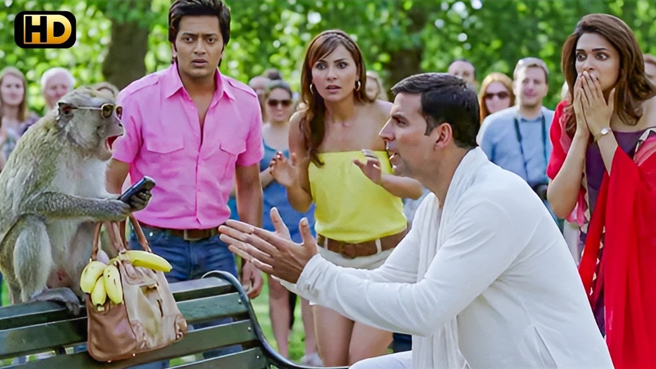 Housefull : बंदर ने छीन लिया Akshay Kumar से Deepika का फ़ोन | Superhit Comedy Movie Scene #bollywood